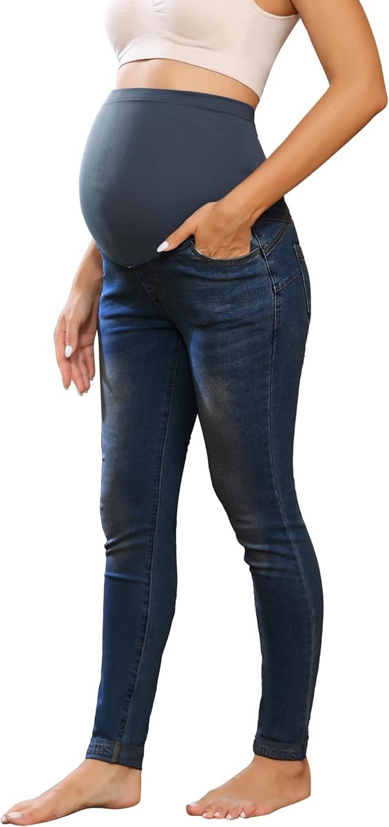 Zwangerschapsbroek Lange Elastische Jeans voor Zwangerschap Comfortabele Jeans Lente Zomer