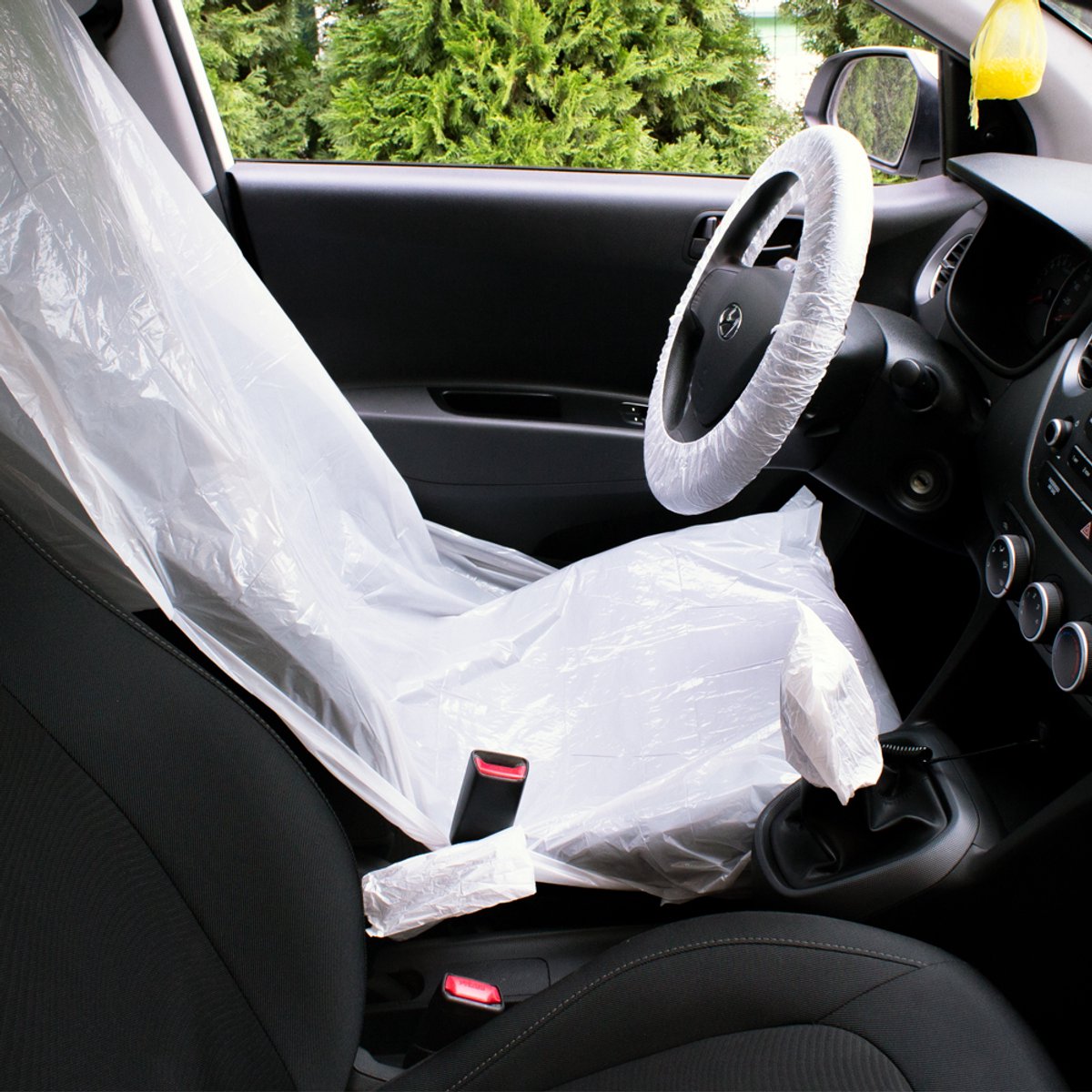 Auto Interieur Beschermset 5-in-1 - Stuurwiel, Zitting, Versnellingspook, Handrem, Voetruimte Bescherming [55759]