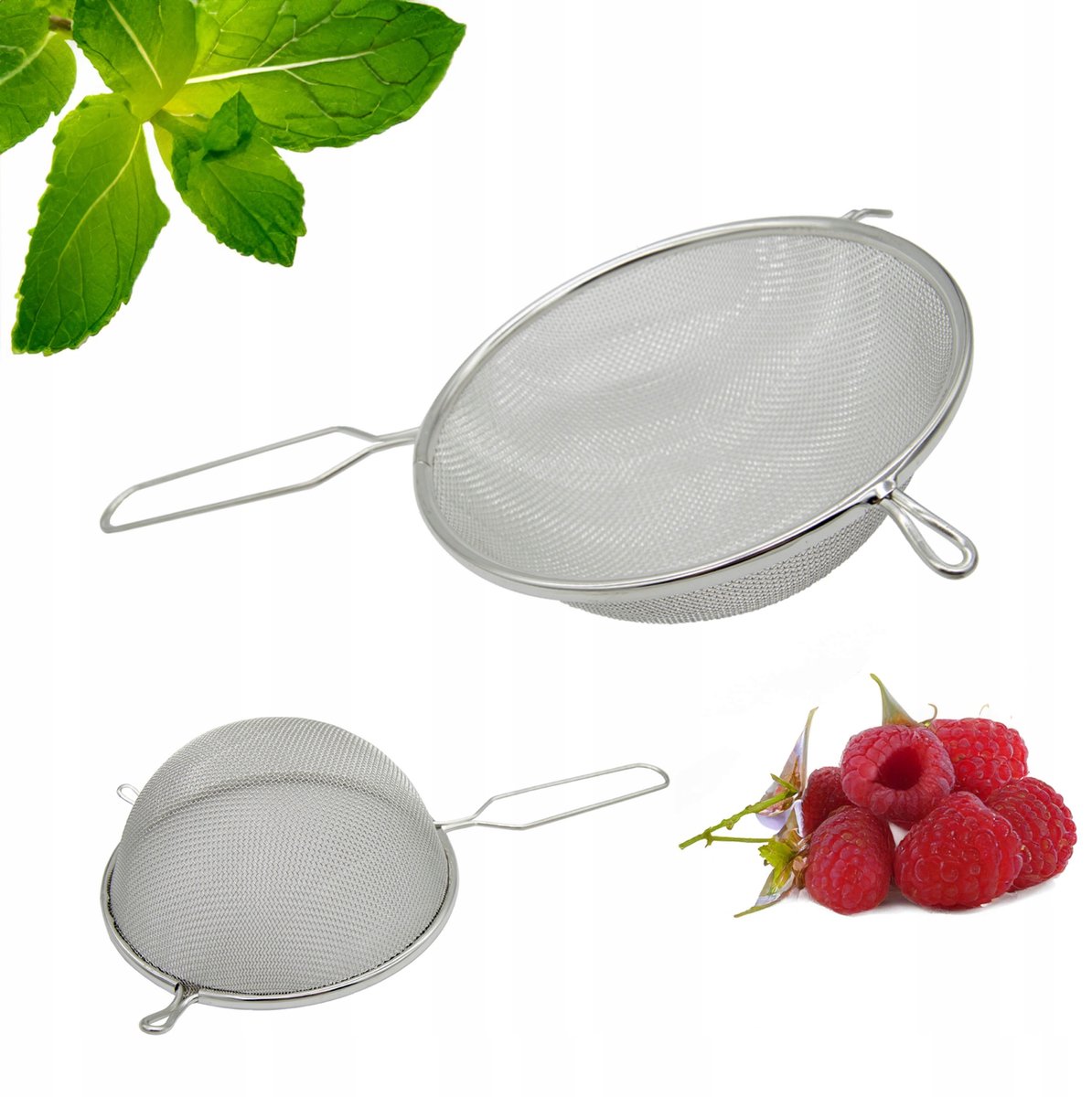 RVS Zeef 12cm Keuken Zeef met Handvat