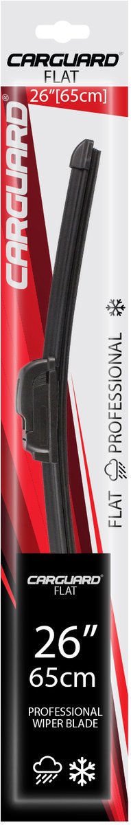 Universele Auto Ruitenwisser 65 cm (26") - Flexibel Staal & Natuurrubber, Compatibel met 95% van Automerken [55726N]
