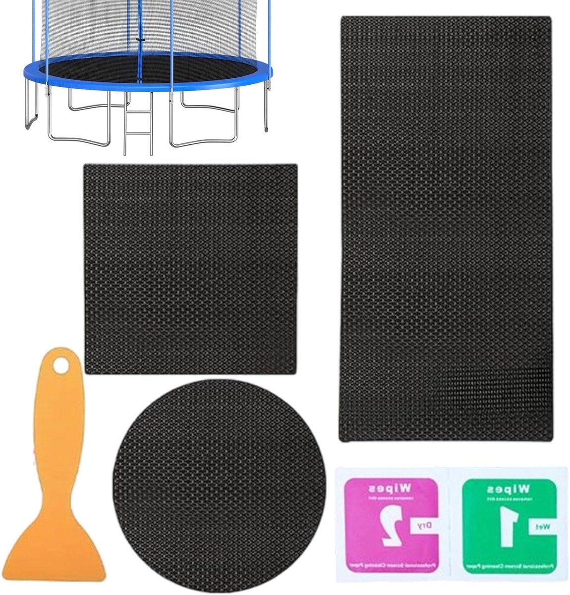 Trampoline Reparatie Set - Trampoline Patches - Trampoline Onderhoud - Zelfklevende Stickers - 20 x 10 x 2 cm