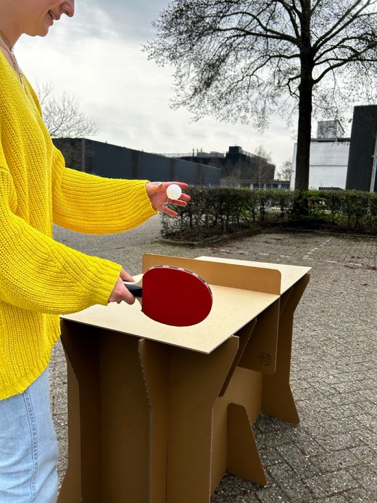 Kartonnen pingpongtafel - Zonder batjes en balletjes - Kleiner dan een wedstrijd pingpongtafel - Kartent van Merkloos — afbeelding 4