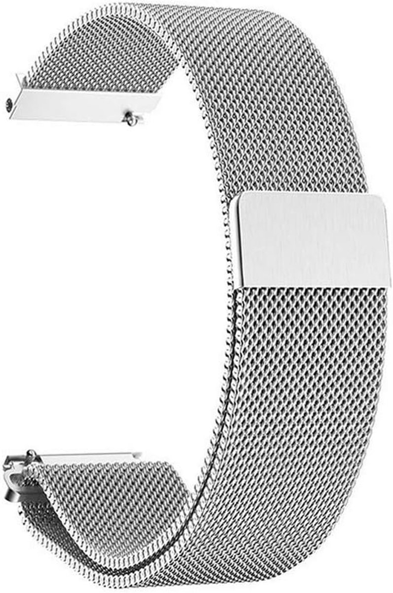 Horlogeband quick release - mesh geweven metaal - verstelbare magnetische sluiting - stijlvol en comfortabel - SnelShoppen