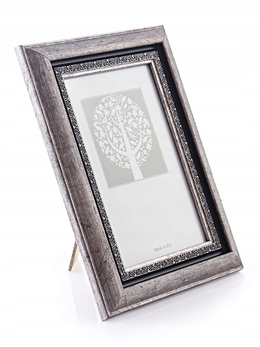 Fotolijst 10x15 Zilver Modern 2 - Staand of Hangend