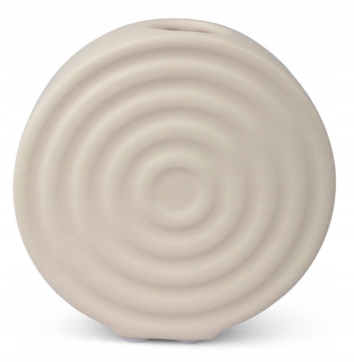 Ceramische Vaas Circle Beige Ø 12cm