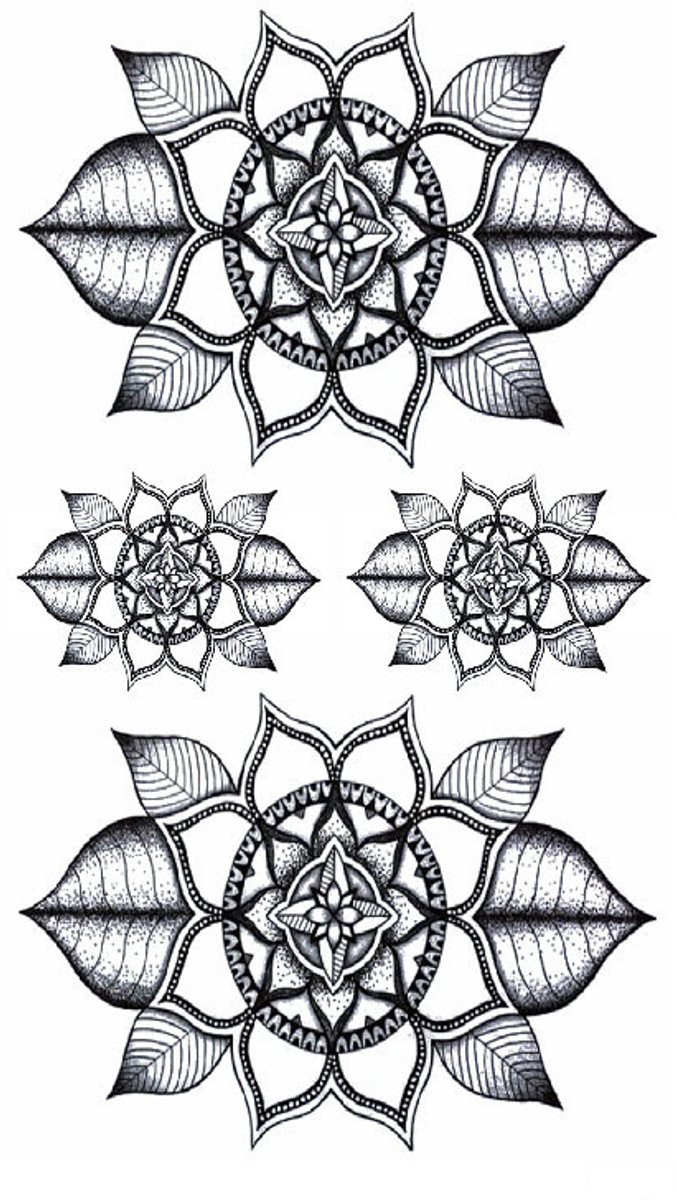 Tijdelijke tattoo Mandala Essence 3 dagen
