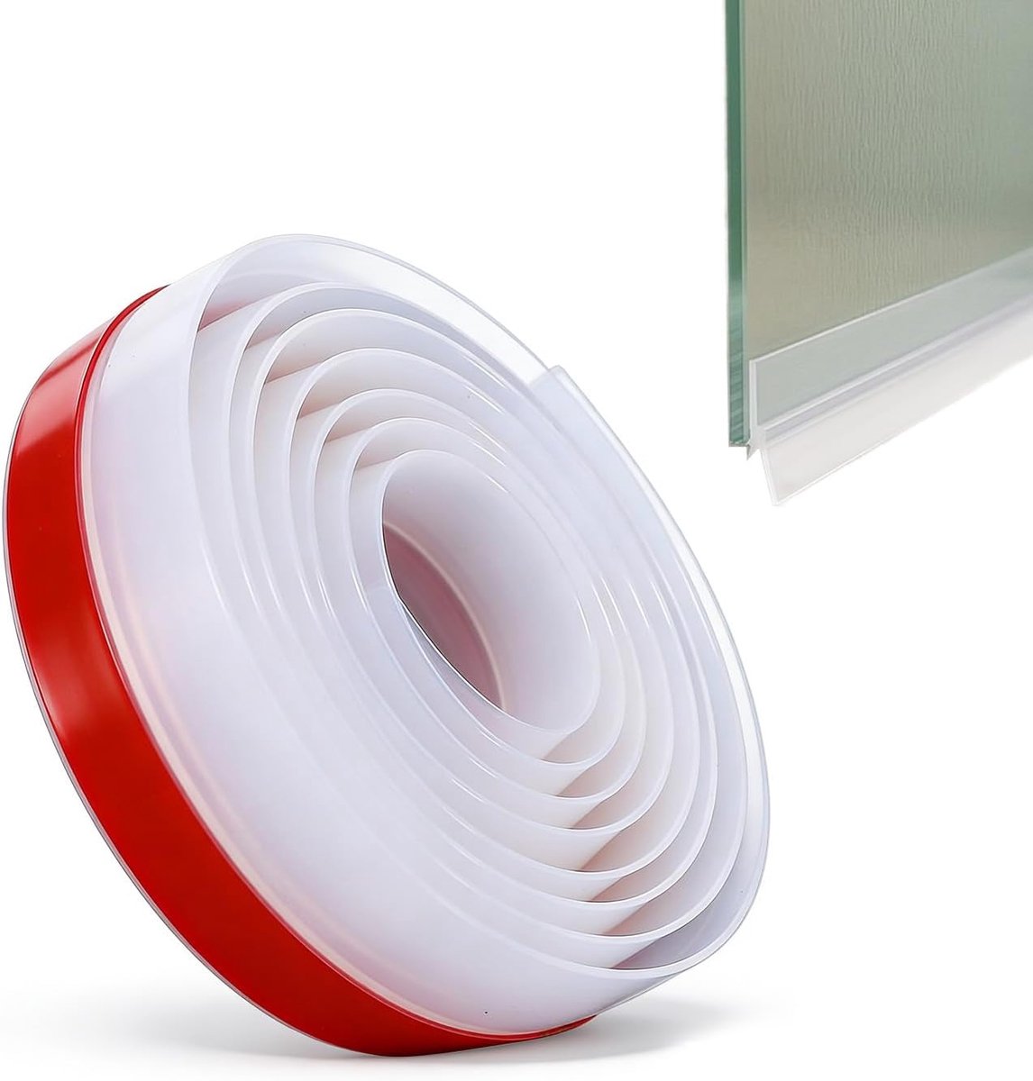 Douchedeurafdichting rubber 3,5 x 100 cm - extra dik - waterdicht - voorkomt overstroming - ShopVlot
