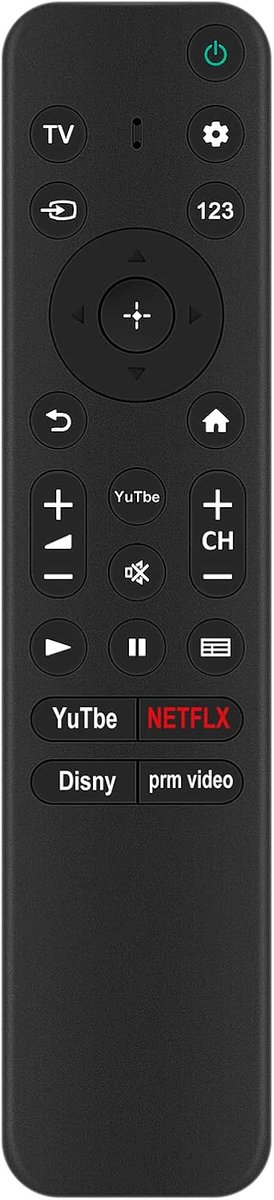Afstandsbediening RMF-TX800U RMF-TX900U - Vervangend model - Compatibel met Sony televisies - Eenvoudig in gebruik - ShopVlot