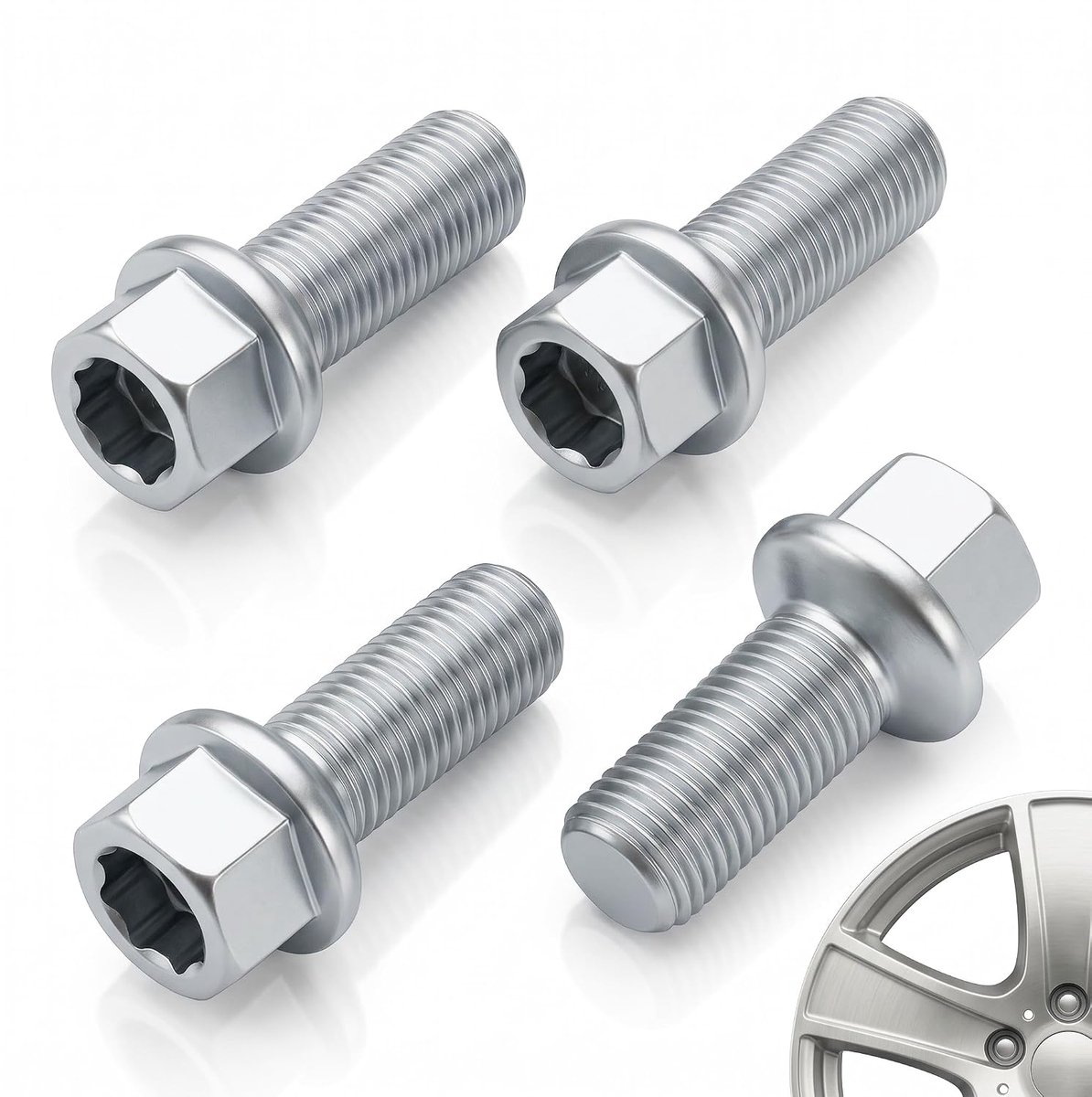 Wielbouten M14 x 1,5 - Staal legering 40Cr - Verzinkt roestvrij - Voor VW/Audi/Skoda/Seat - ShopVlot