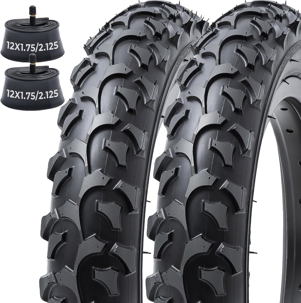 Fietsbanden 12,5 inch - 2 stuks - Hoogwaardige rubber - Geschikt voor stads- en mountainbikes - ShopVlot