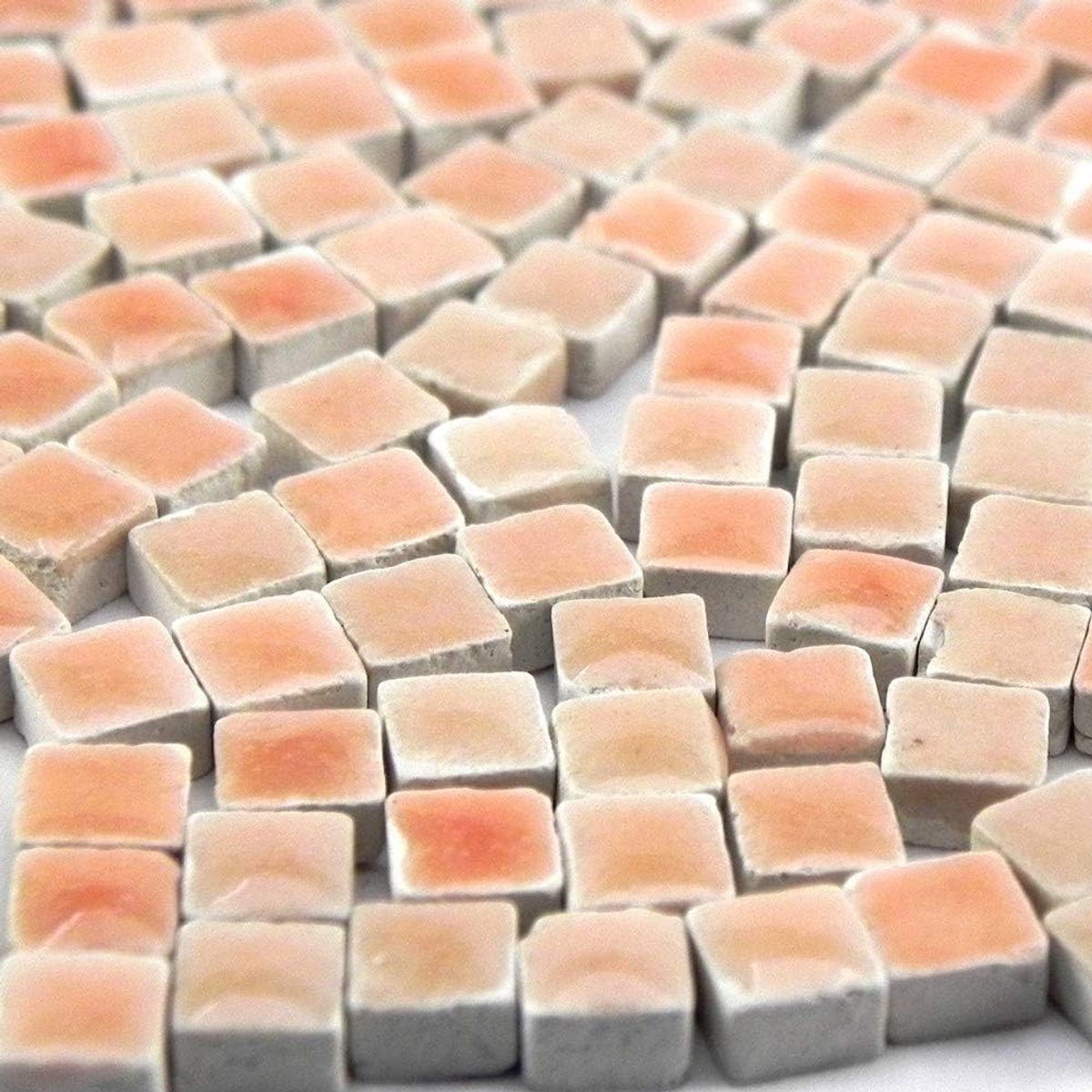Mosaic stenen 5 mm - keramisch lichtroze - 500 stukjes - ideaal voor decoratie - ShopVlot