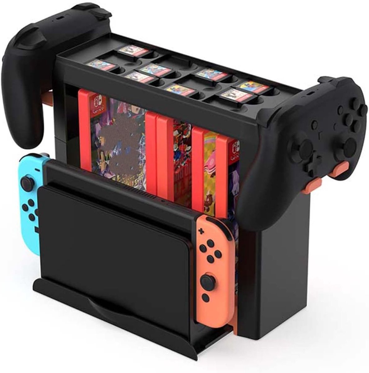 Games Organizer Station voor Nintendo Switch2/Switch/OLED - Opladen Dock Storage Plank - Ergonomisch ontwerp - SnelShoppen