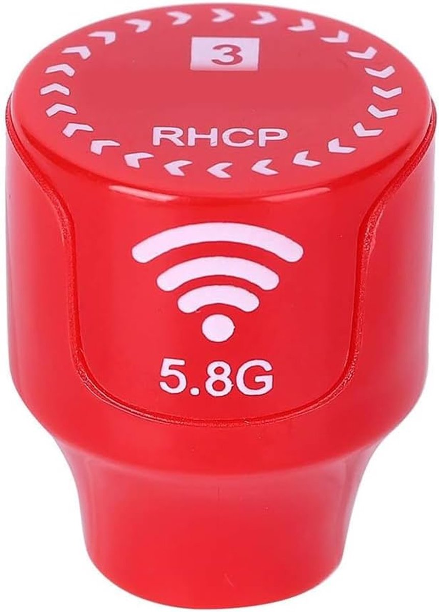 FPV Drone Antenne 5.8GHz 3dBi - Rood - Hoge Gain Signaal - Eenvoudige installatie voor stabiele transmissie - SnelShoppen