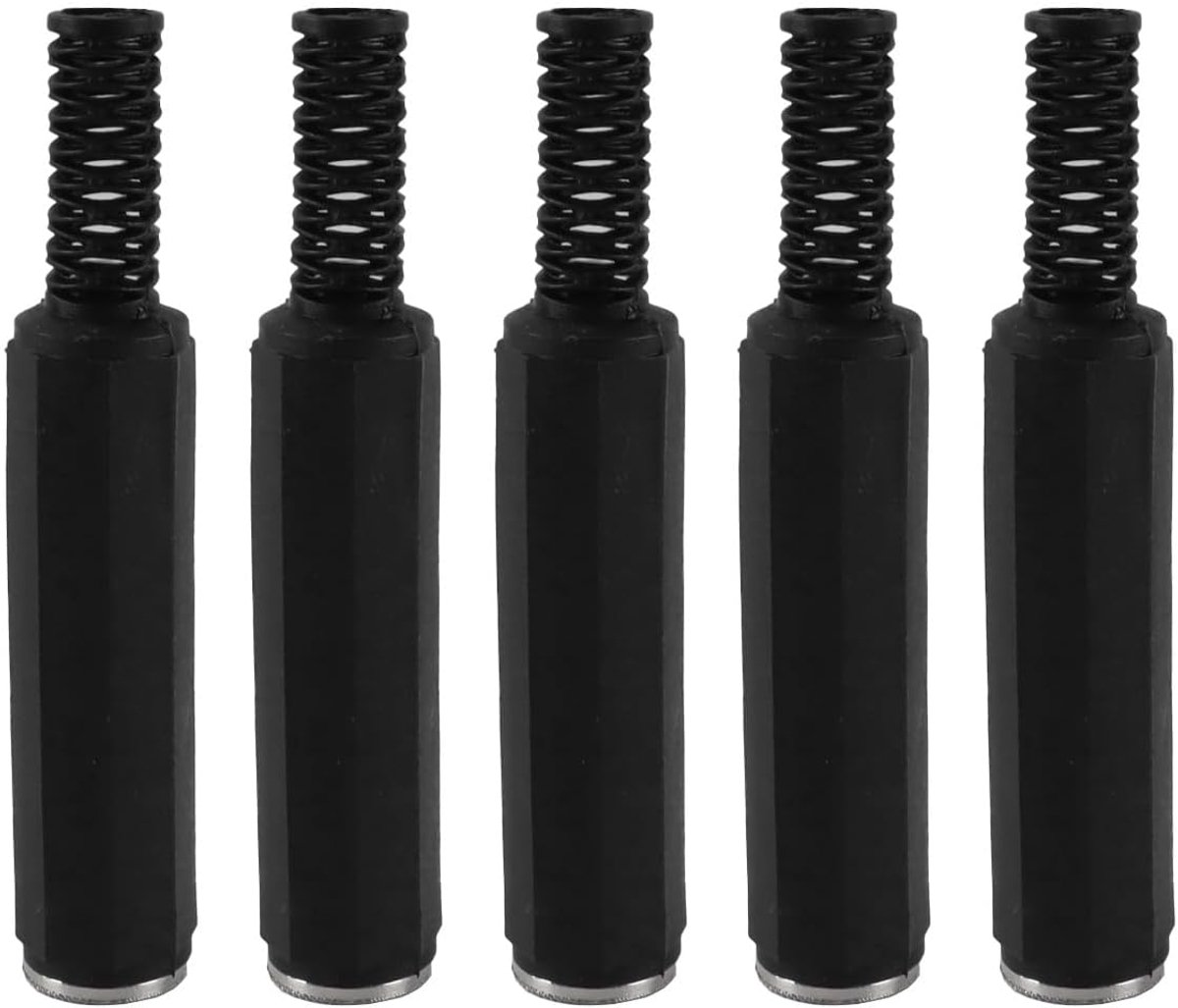 6.35mm mono jack female socket - 2 polen - plastic grip - vervangingsconnector voor audioapparatuur - SnelShoppen