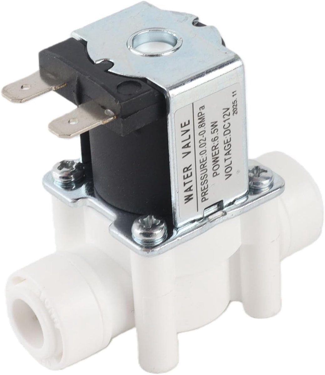 12V Solenoid Ventiel - 3/8 Inch - Kunststof Elektrisch Magnetisch - Ideaal voor Waterzuiveraars - SnelShoppen