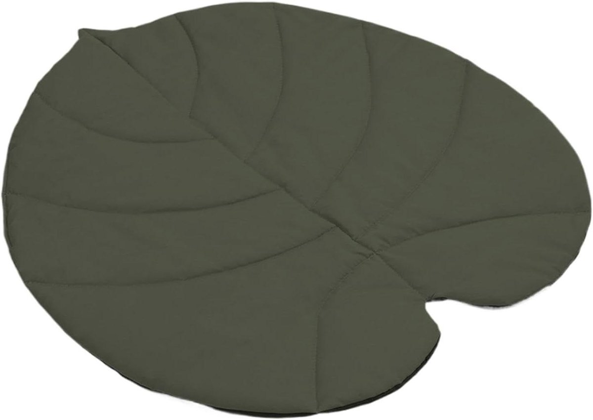 Kattenmat - Huisdierenmat Onderlegger - Huisdier Comfort - Dubbelzijdig Geïsoleerd - 70 x 65 cm - Leger groen
