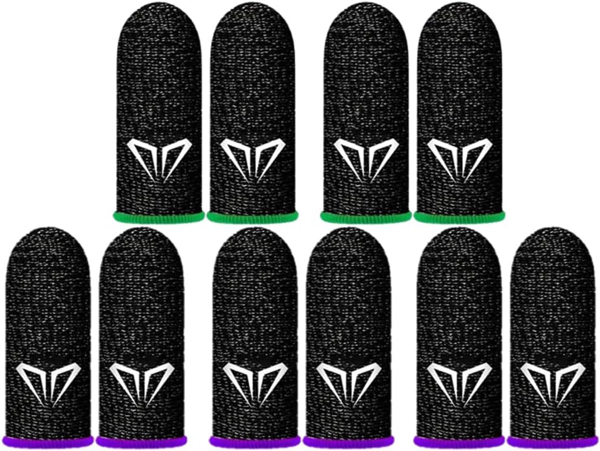 Game vingerhulzen 10 stuks - duimhulzen - anti-zweet - ideaal voor mobiele gaming - SnelShoppen