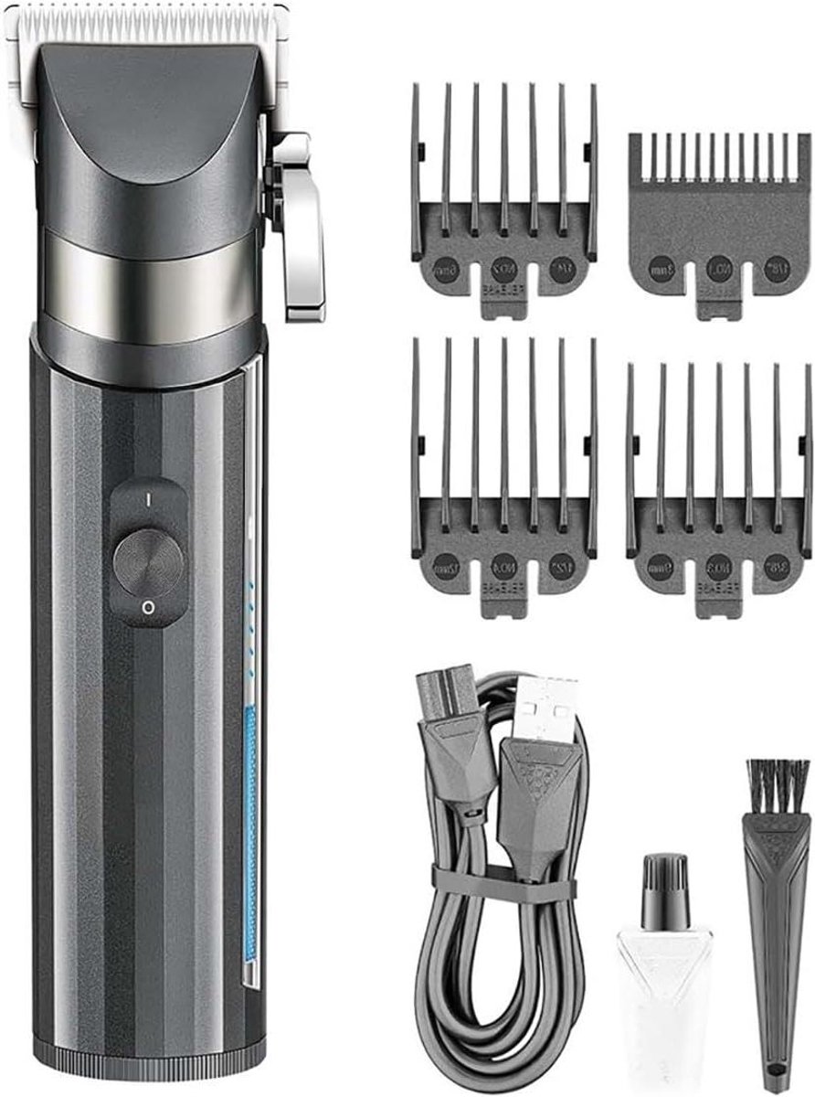 Haarklipper Set - Trimmer Scheerapparaat - Thuis Kapper - Huidvriendelijke Bladen - USB Opladen - Zwart