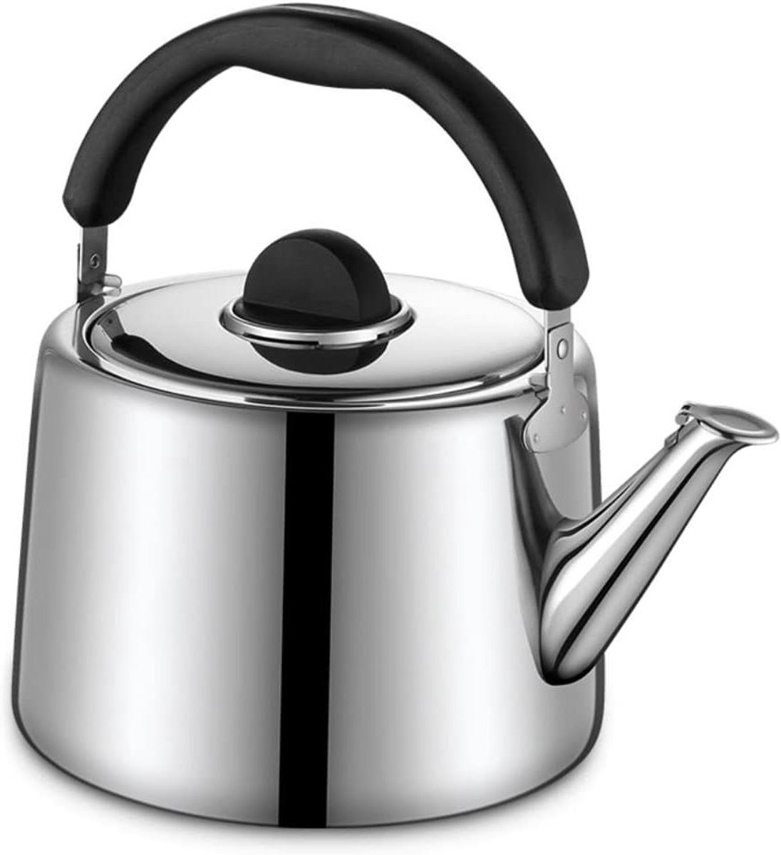 Kookplaat Ketel - Theeketel Waterkoker - Water Koken - Fluitend Geluid - 7L - Zilver