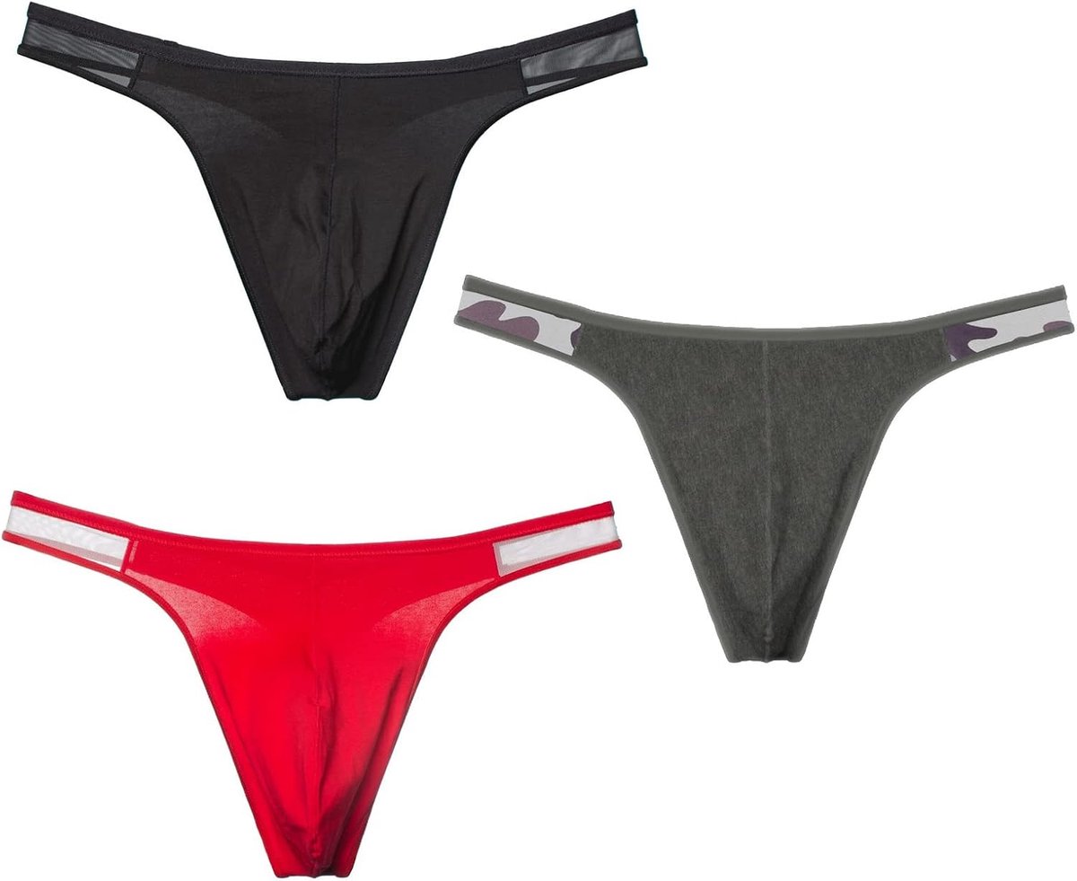Heren Thong 3 Stuks - Katoen - Sexy Lage Taille - Ideaal voor Sport - SnelShoppen