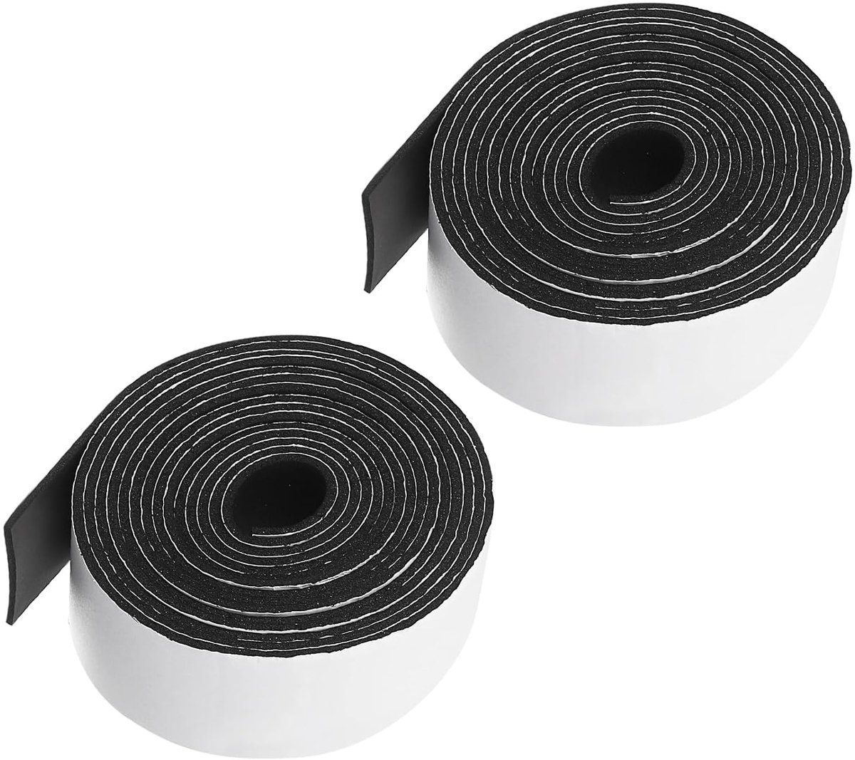 Isolatietape voor buizen 13 ft x 2 inch x 1/8 inch, 2 stuks schuimrubber tape met weerbestendige lijm om vorst en buisschade te voorkomen, zwart