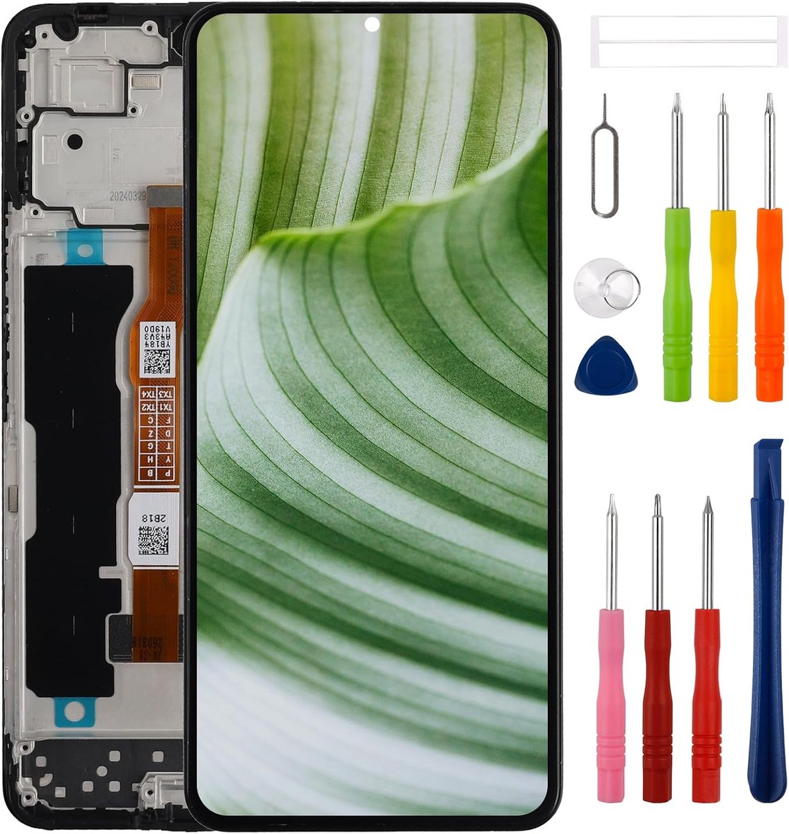 LCD-display vervanging voor Vivo Y28 4G V2352 bijgewerkte reparatiegereedschapsset - zwart