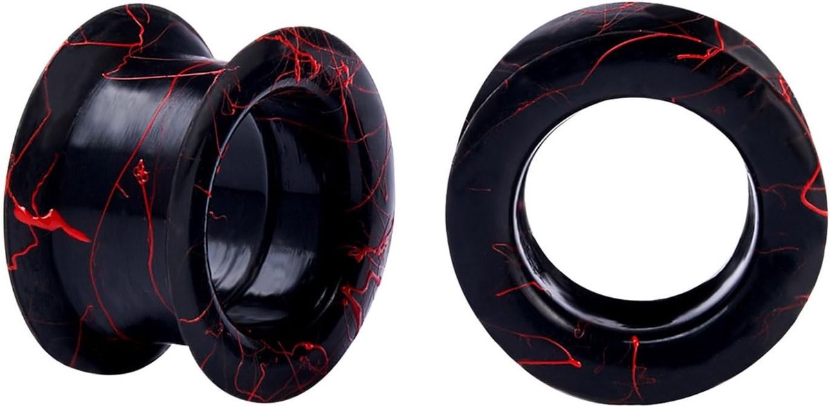 Siliconen oortunnel, extra zachte plug, piercing sieraden, 2 stuks, 3 - 25 mm