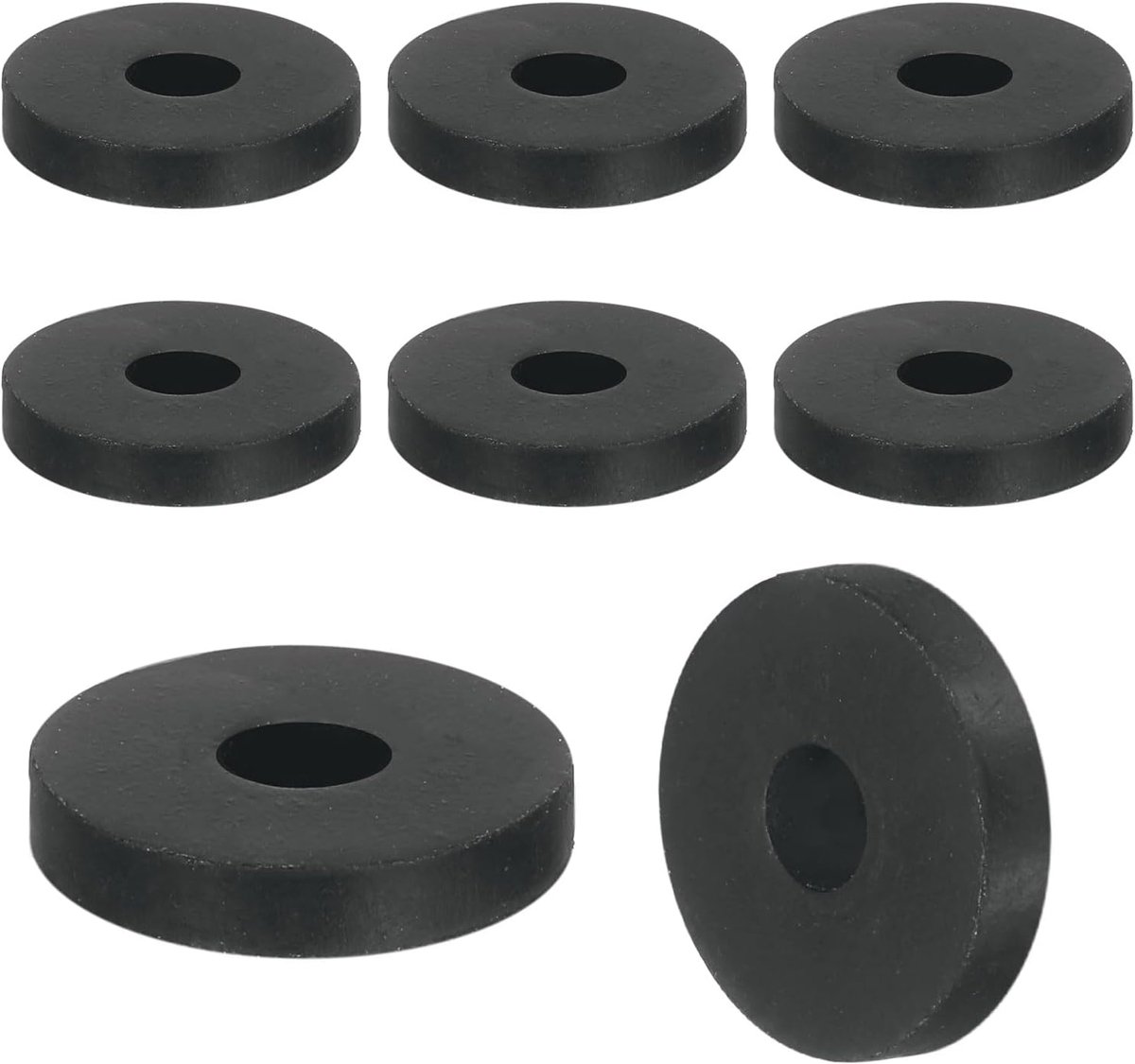 18 stuks dikke rubberen afstandhouders, 33/16 inch buitendiameter x 3/16 inch binnendiameter x 3/16 inch dikte