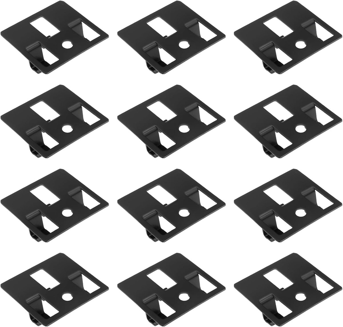 100 stuks composiet terrasplanken metalen clips composiet decoratieve plaat verborgen bevestigingssluiting metalen clip geschikt voor groeven in composiet vloeren (8 mm)