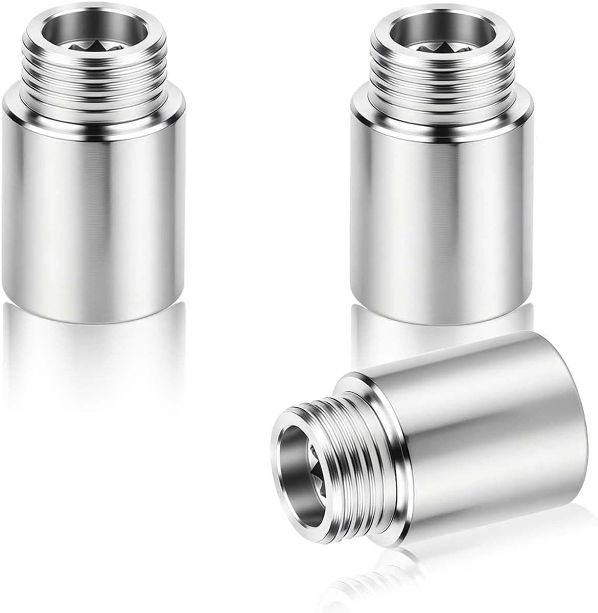 3 Stks 0.5 "Douchekop Extension 30mm Draad Extender Mannelijk naar Vrouwelijk | DN15 draadverlenging, corrosiebestendig, nauwkeurige draad, voor uitbreiding van waterpijpinterfaces