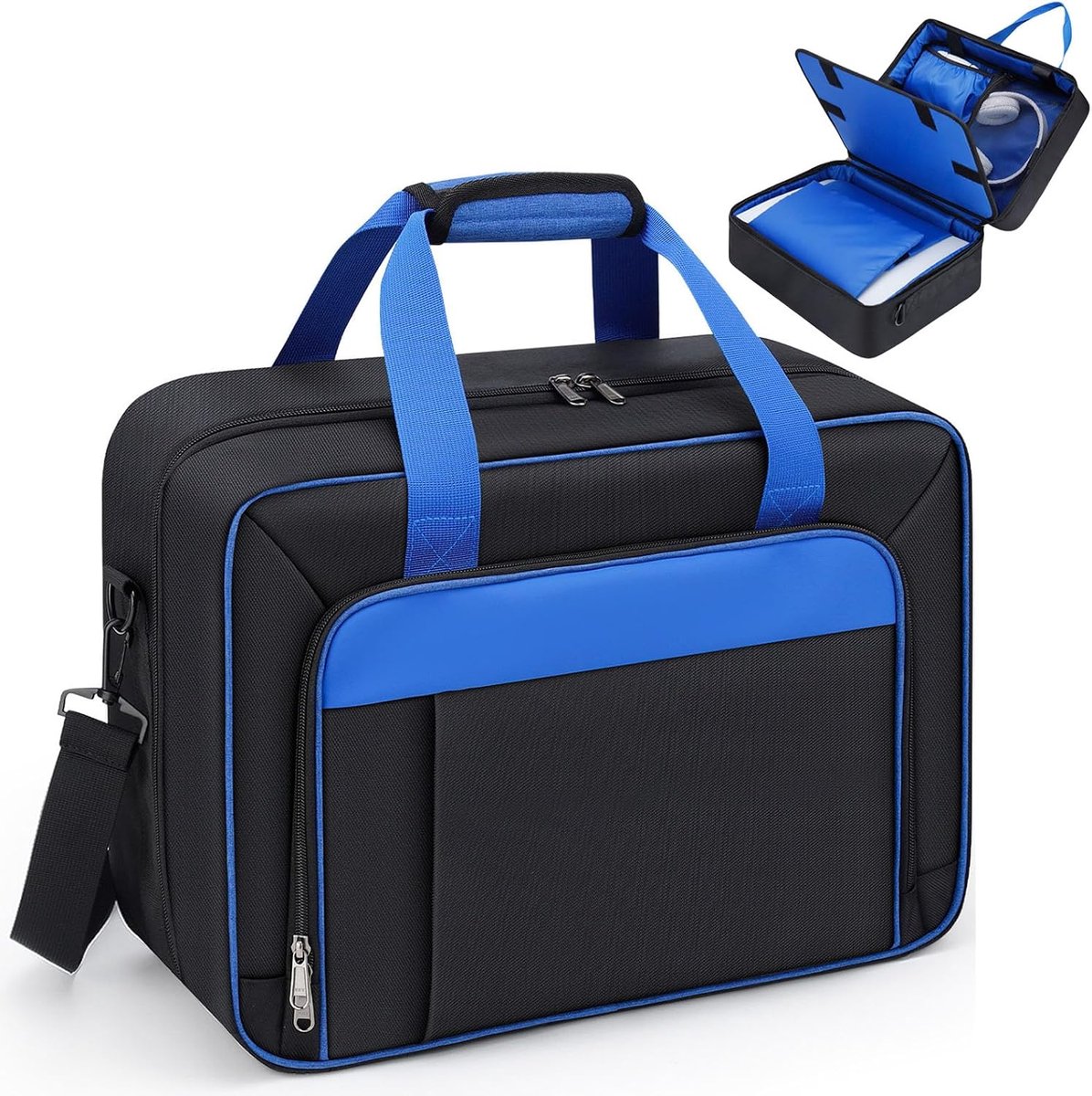 Case for PS5, Travel Thickened Protective Bag Compatible with Playstation 5 Console, Headset, PS5 Controller, Game Discs, and Gaming Accessories