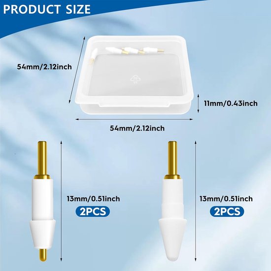 4 stuks reservepunten compatibel met Xiaomi Pad 6 11 inch stylus tip, reserve tip, touch tips nibs, stylus tip compatibel, voor Xiaomi Pad 6 11 inch stylus tip, controle, schermvriendelijk — afbeelding 5