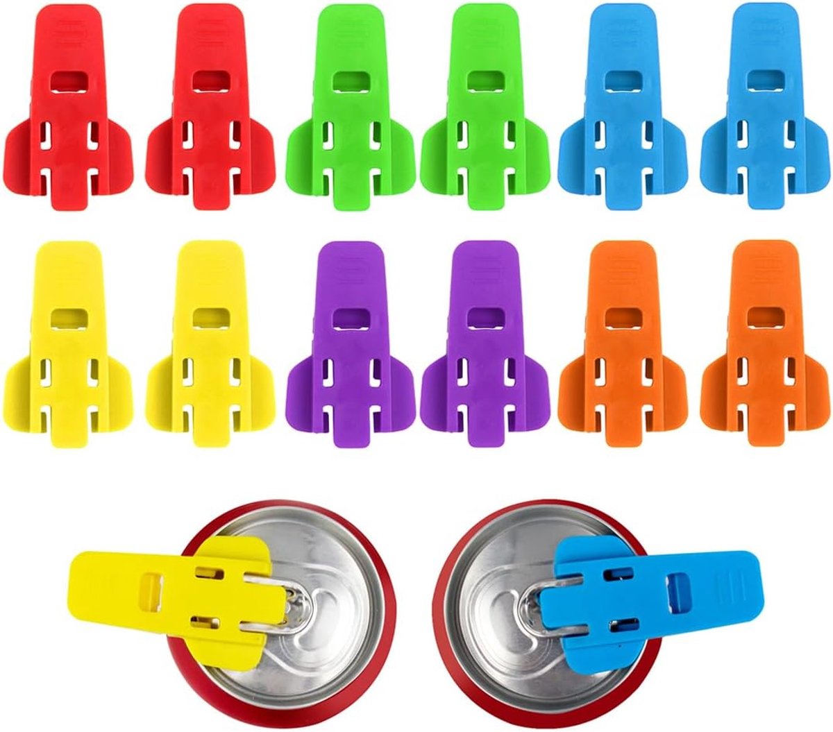 12-delige blikopenerset, blikopener, drankblikjes, lekvrije blikopener voor cola- en aluminium blikjes