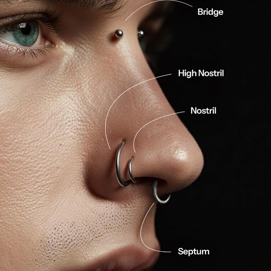 2 STKS Titanium 20G Threadless Platte Terug Geboortesteen Gem Stud Oorbellen Labret Helix Tragus Kraakbeen Lip Monroe Conch Oor Stud Barbell Body Piercing Sieraden — afbeelding 5