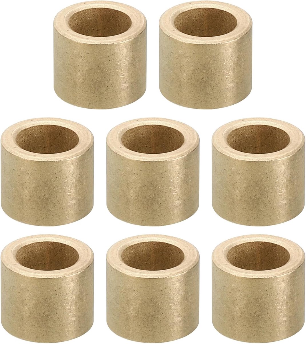 M8 messing afstandhouders, 8 stuks metalen afstandhouders messing 8 mm ID x 12 mm OD x 10 mm L messing afstandhouders schroef afstandhouder voor 5/16 inch of M8 schroef