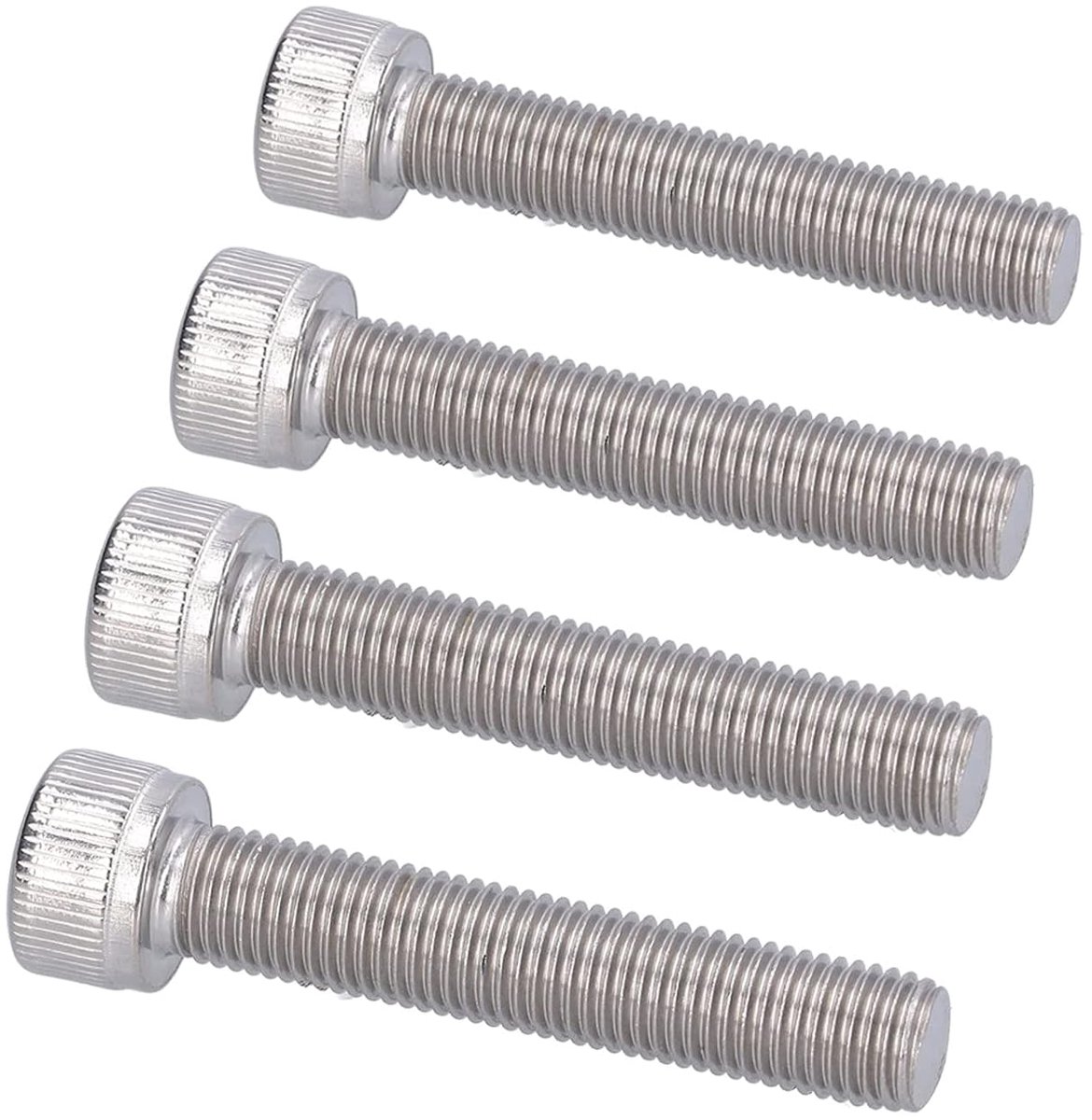 25 Schraube M10 1,25 4 Stuks Zeskantbout Dopschroef A2 Roestvrij Staal 1,25 Mm Fijne Steek Bevestigingshardware (KIMISS7i8y3emg6d-17)