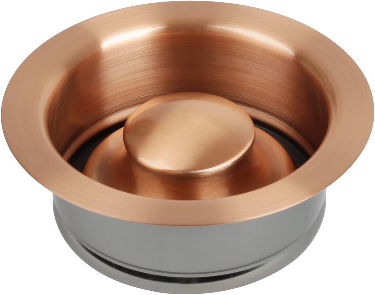 Aanrecht Koper Afwerking Vuilnisverwijdering Flens Stopper, One Size Verwijdering Rim, Fit 3-1/2 Inch Standaard Gootsteen Afvoer Gat
