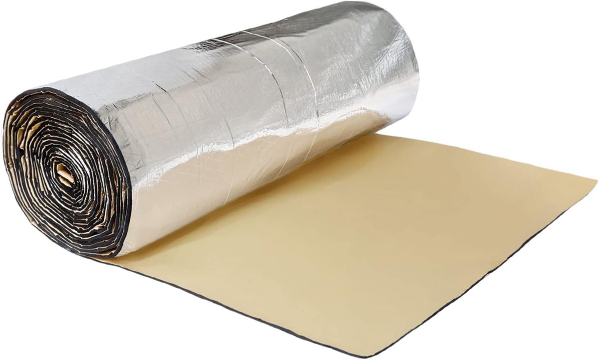 uxcell 197mil Dak- en riolerisolatie en akoestische isolatie van schuim met hoge dichtheid en akoestische bekleding, 197 x 90 cm