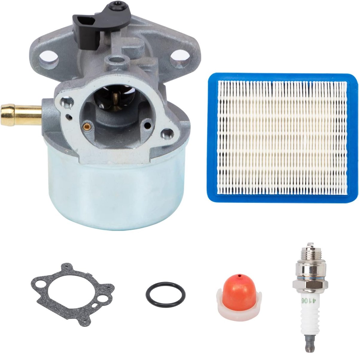 Carburateurkit met Primerball en Luchtfilter 799868 voor Briggs & Stratton 4 tot 7HP Motoren 498170 497586 497314
