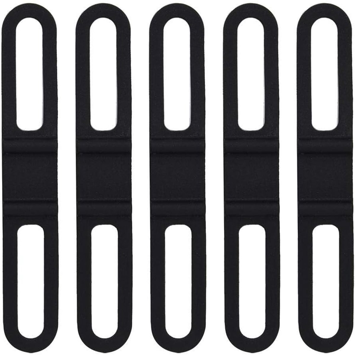 Armband bevestiging fietsspiegel, 5 stuks fietsset, elastische band van rubber, armband, stropdas, zaklamphouder, fietsband, stuurhouder, bandhouder