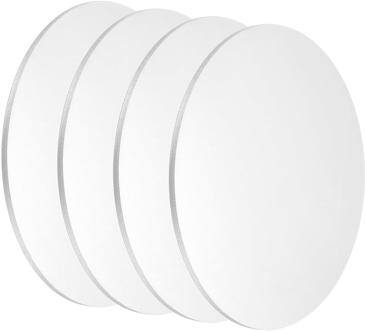4 stuks aluminium platen, 100 mm x 2 mm, ronde aluminium platen, 5052 aluminium schijven, hanger, ronde stans, onbewerkte stansen voor lasersnijden, metalen stansen, sieraden maken