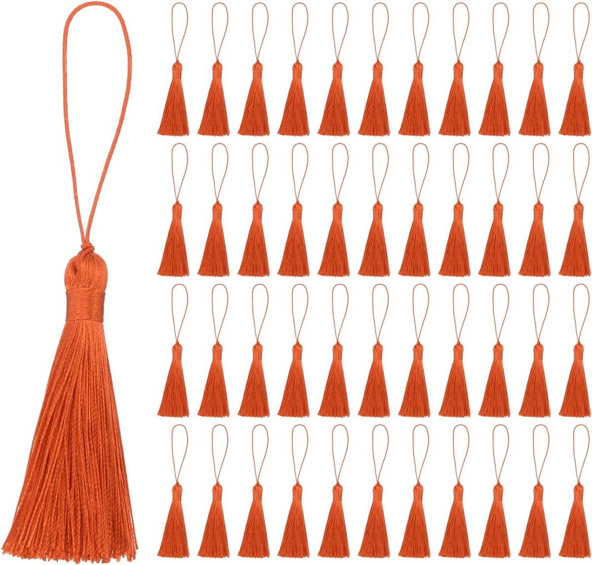 Kwastjes, bladwijzers, zijdeachtig kwastjes, handwerk, handgemaakt, zachte tandzijde, ring, kleine kwast voor sieraden, sleutelhanger, souvenir, afstudeerfeest, naaien