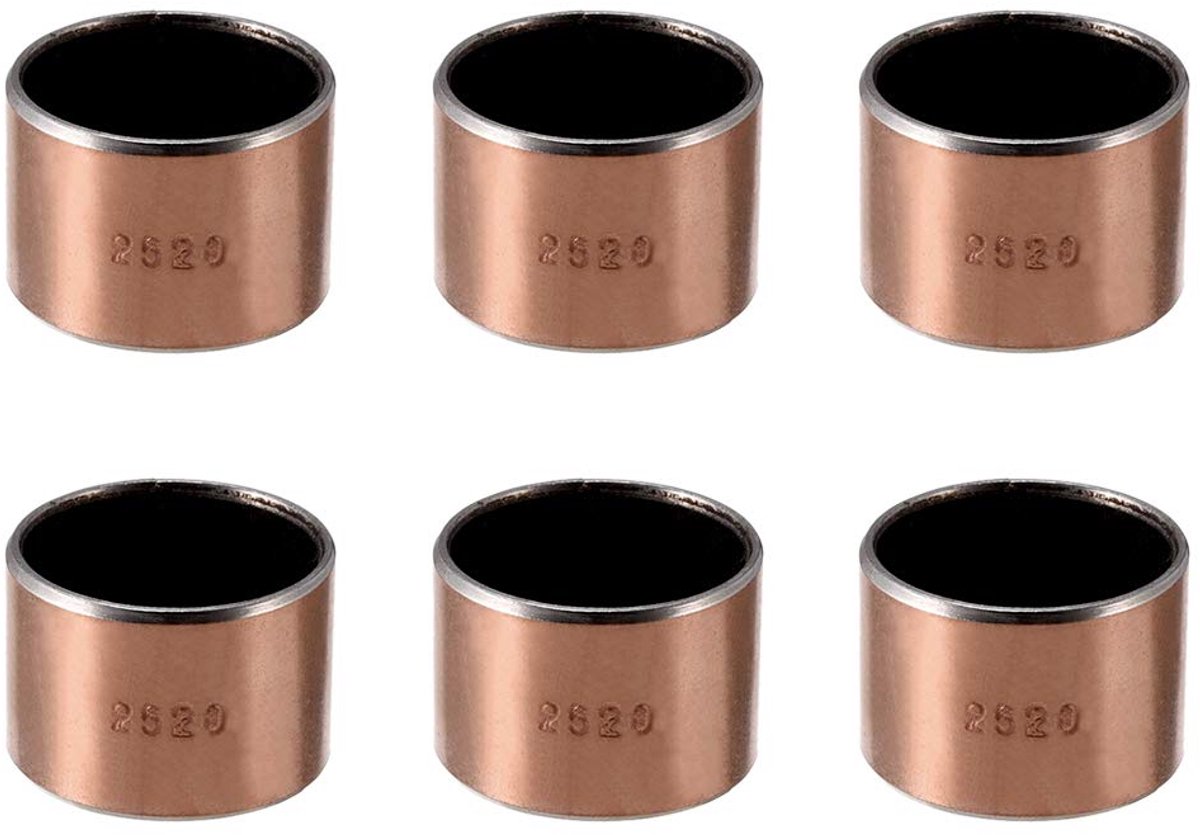 Lagers, ingehuld Oilless bussen 18 mm x 20 mm x 10 mm 2520 (25 * 28 * 20) Verpakking van 6 stuks.