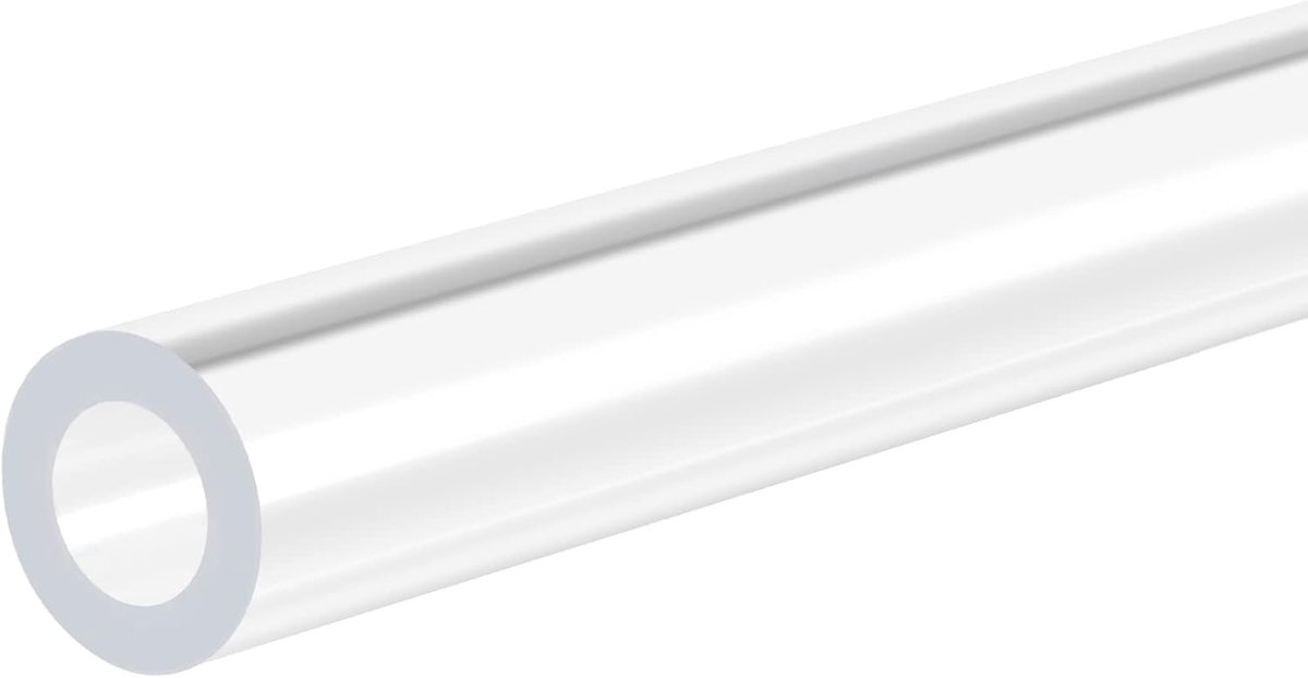 Sourcing map 2 stuks heldere stijve acrylbuis 6 mm ID x 10 mm OD x 305 mm ronde buis