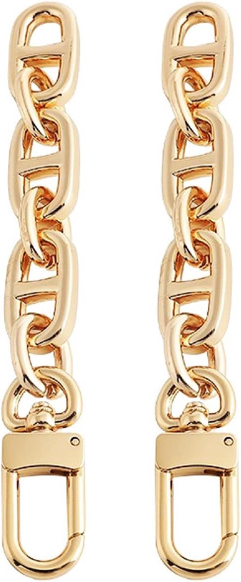 Schoudertas verlengstuk 130 mm - antiek goud - stevige hoogwaardige legering - ideaal voor clutch tas - ShopVlot