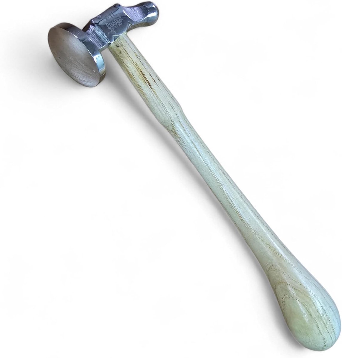 Hamer 32mm Dome Face - Stalen kop - Ergonomische houten handgreep - Ideaal voor repousse en metaalbewerking - ShopVlot