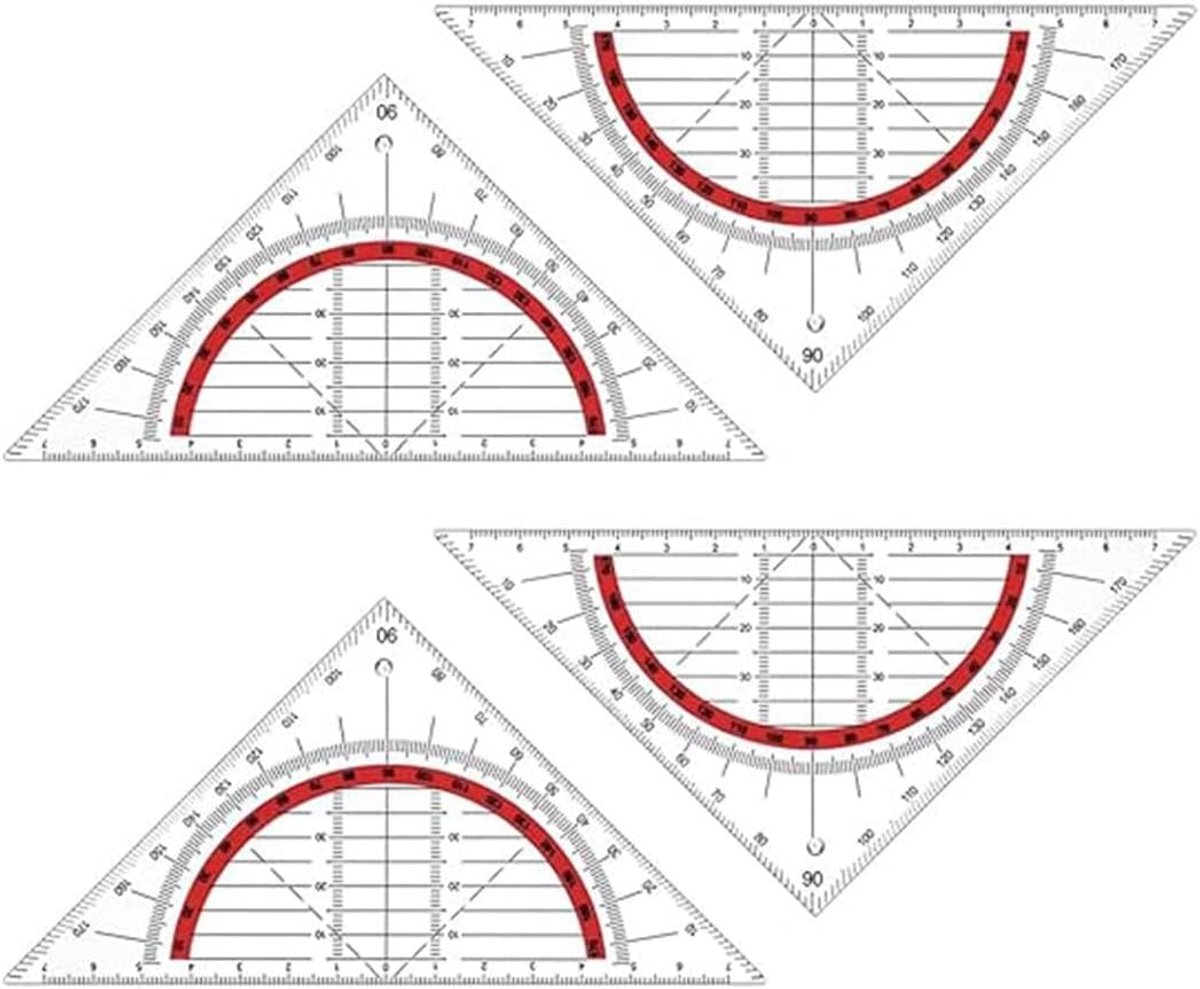 Geometrische hoek 160 cm - plexiglas - flexibel en breukbestendig - ideaal voor techniek en wiskunde - ShopVlot