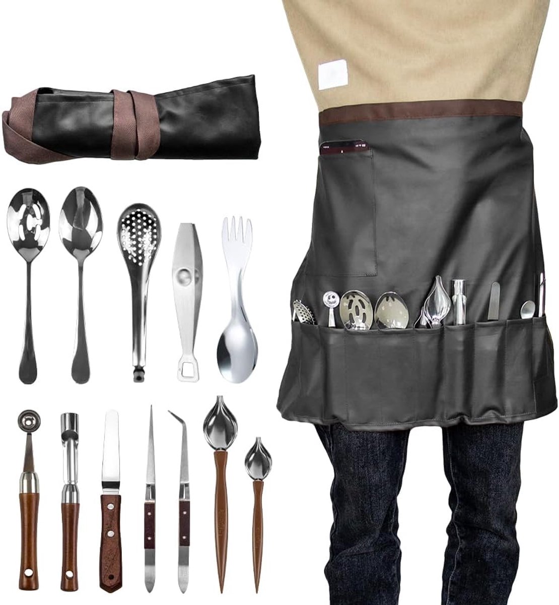 Plating Kit 13-delig - RVS - Professioneel - Perfect voor het opmaken van gerechten - ShopVlot