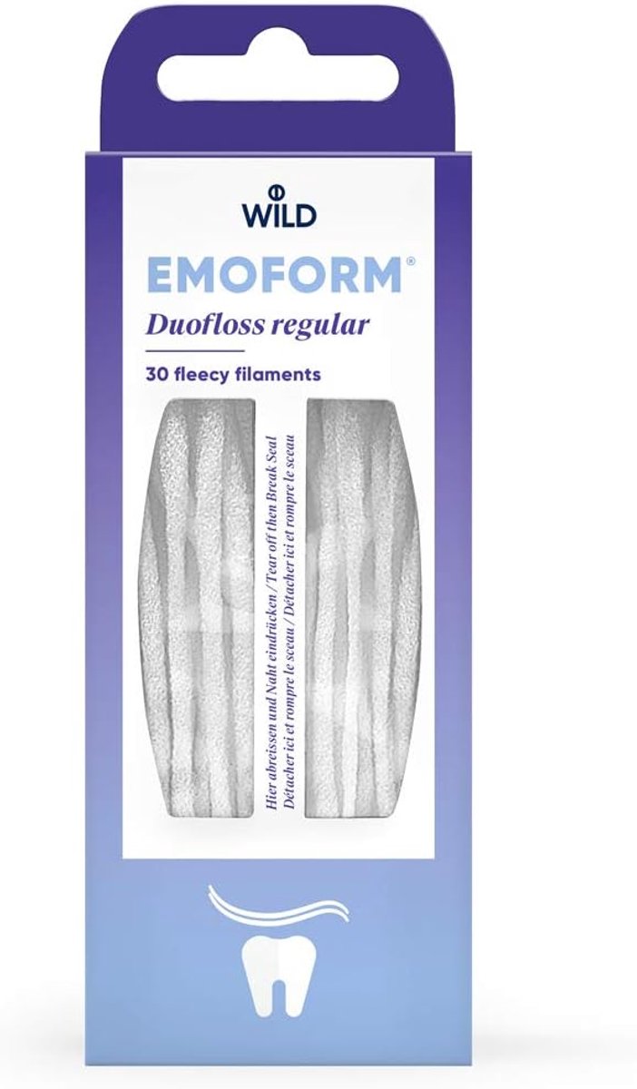 Duofloss reguliere tandenflos 30 stuks - zachte draad - effectief reinigen - voor een stralende lach - ShopVlot