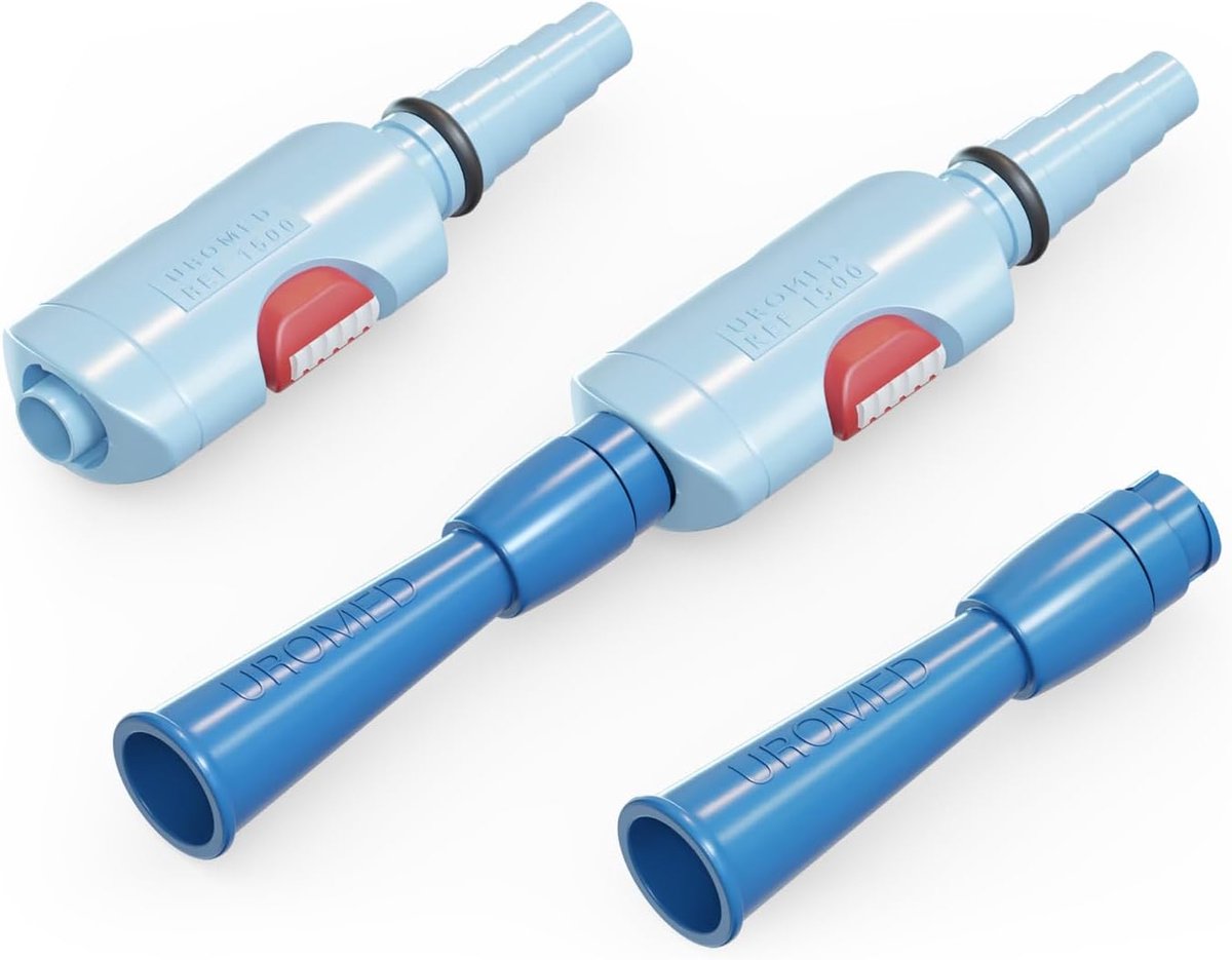 Katheterklep universeel met adapter - alternatief voor beenzak - geschikt voor nachtzak - Uromed REF 1501 - ShopVlot